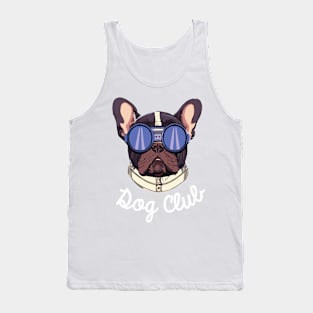 Frenchie Dog Club Pilot Dog Lover Frenchie Tank Top